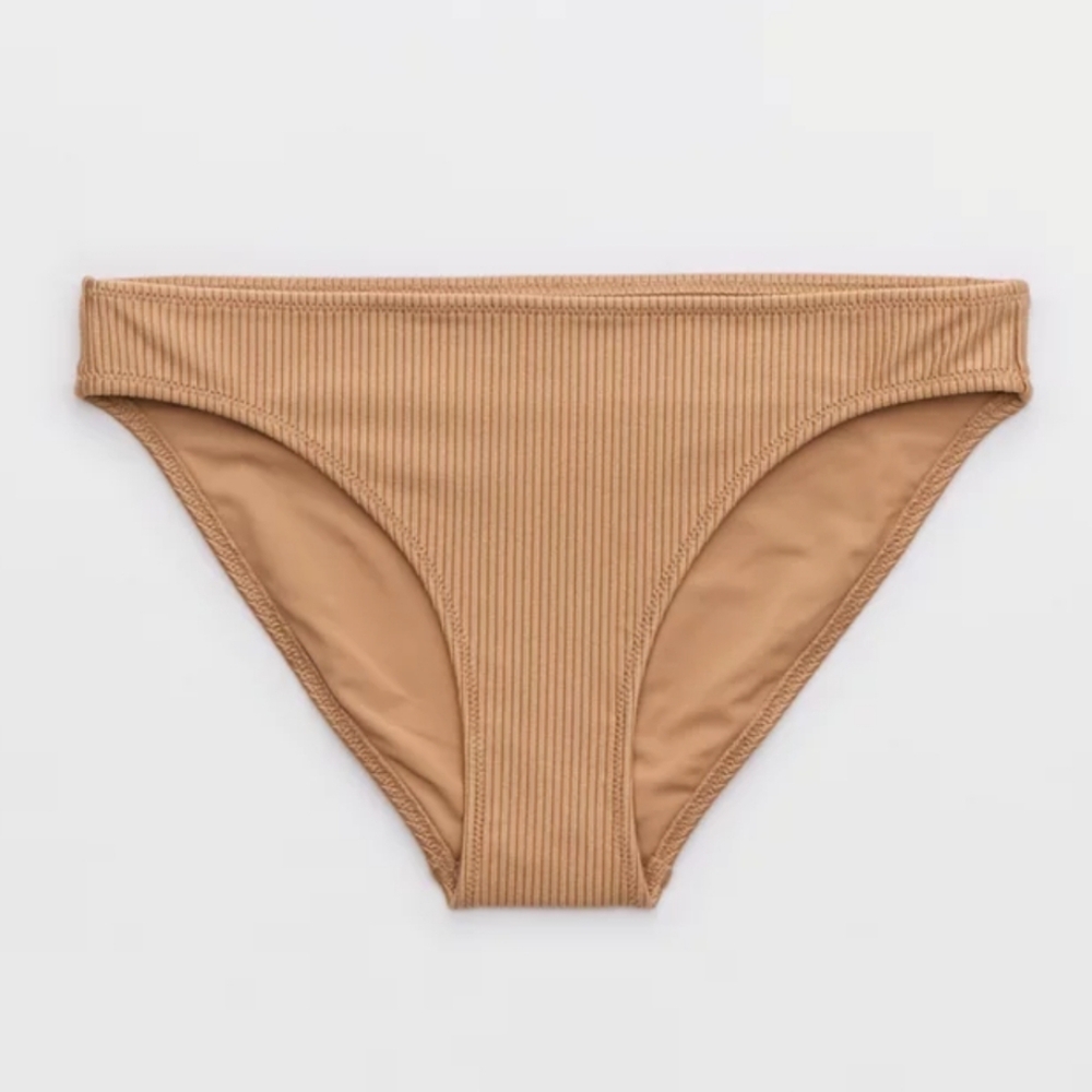 NWT Aerie Beach Babe Shine Rib Bikini Bottom